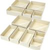 61AyWNL235L._AC_SL1200_ 12-Pack Foldable Drawer Organizer Set, Fabric Storage Boxes for Wardrobe, Closet & Dresser Use