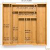 61msivHsGjL._AC_SL1200_ Expandable Bamboo Cutlery Drawer Organizer, Adjustable Kitchen Utensil Storage Tray