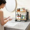 61oEvxp0B6L._AC_SL1200_ Metal Kitchen Organizer Rack with Side Basket, Multi-Purpose Storage Shelf for Kitchen & Bathroom