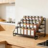 Carbon Steel Spice Storage Rack – 4 Tier Free Standing Kitchen Organiser