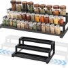 71BAtQnRxQL._AC_SL1500_ 3-Tier Expandable Spice Rack Organizer, Adjustable Metal Kitchen Shelf for Countertop & Cabinet Storage
