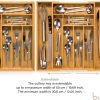 71DseazfUWL._AC_SL1200_ Expandable Bamboo Cutlery Drawer Organizer, Adjustable Kitchen Utensil Storage Tray