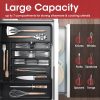 71EDrDtFCDL._AC_SL1500_ Cutlery Drawer Organizer with 6–8 Compartments, Adjustable Kitchen Utensil Storage Tray