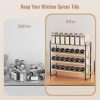 71GCumAJWL._AC_SL1500_ 4-Tier Wooden & Metal Spice Rack Organizer for Cabinet & Countertop Storage