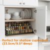 71HsZrffZNL._AC_SL1500_ 3-Tier Expandable Spice Rack Organizer, Adjustable Metal Kitchen Shelf for Countertop & Cabinet Storage
