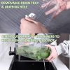 71MVUBnS7L._AC_SL1500_ 7-Piece Stackable Fridge Storage Containers Set with Lids, Clear Plastic Refrigerator Organizer Bins