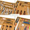 71Yj4Yzdu0L._AC_SL1200_ Expandable Bamboo Cutlery Drawer Organizer, Adjustable Kitchen Utensil Storage Tray