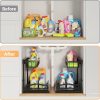 Adjustable L-Shaped Under Sink Organizer with Sliding Drawers, Metal Storage Rack for Kitchen & Bathroom