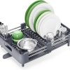 71b5guw79GL._AC_SL1500_ Extendable Dish Drying Rack with Drainage Spout, Stainless Steel Kitchen Counter Organizer