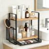 71eI2CAjKIL._AC_SL1200_ Metal Kitchen Organizer Rack with Side Basket, Multi-Purpose Storage Shelf for Kitchen & Bathroom