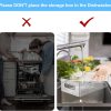 71hF6uV-OrL._AC_SL1500_ 6-Piece Stackable Fridge Storage Containers Set, Clear PET Refrigerator Organizer Bins with Handles