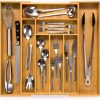 71mGWufSBnL._AC_SL1200_ Expandable Bamboo Cutlery Drawer Organizer, Adjustable Kitchen Utensil Storage Tray