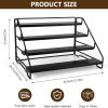 Carbon Steel Spice Storage Rack – 4 Tier Free Standing Kitchen Organiser