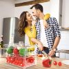 71nyQ0fJdIL._AC_SL1500_ 6-Piece Stackable Fridge Storage Containers Set, Clear PET Refrigerator Organizer Bins with Handles