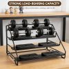 Carbon Steel Spice Storage Rack – 4 Tier Free Standing Kitchen Organiser