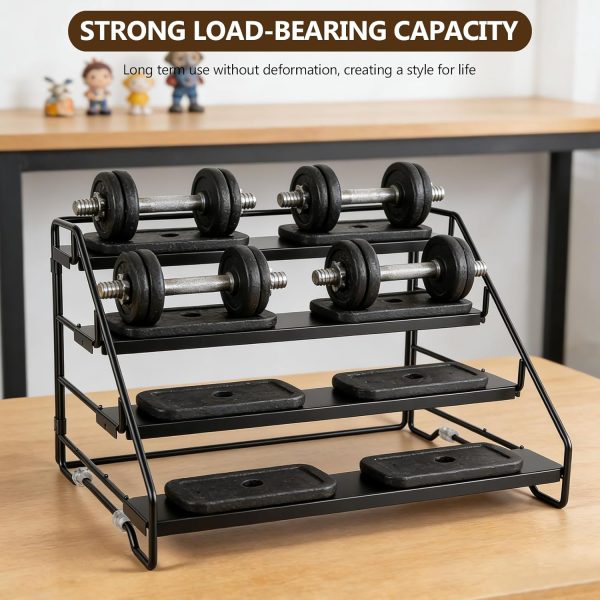 Carbon Steel Spice Storage Rack – 4 Tier Free Standing Kitchen Organiser