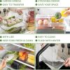 817XxB5yJxL._AC_SL1500_ 7-Piece Stackable Fridge Storage Containers Set with Lids, Clear Plastic Refrigerator Organizer Bins