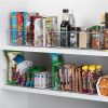 819XZ7mjL._AC_SL1500_ 6-Piece Stackable Fridge Storage Containers Set, Clear PET Refrigerator Organizer Bins with Handles