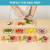 81Eld9PDMQL._AC_SL1500_ 8-Piece Glass Food Storage Containers Set with Lids, Airtight Stackable Meal Prep Lunch Boxes
