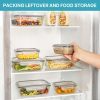 81hmdBsuxJL._AC_SL1500_ 8-Piece Glass Food Storage Containers Set with Lids, Airtight Stackable Meal Prep Lunch Boxes