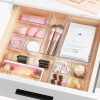 81kW59BwpCL._AC_SL1500_ 25-Piece Drawer Organizer Set, Clear Stackable Plastic Storage Bins for Makeup, Office & Kitchen Drawers